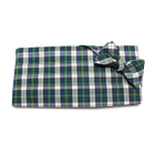 Kelly Green & Blue Tartan Plaid Cummerbund & Bow Tie